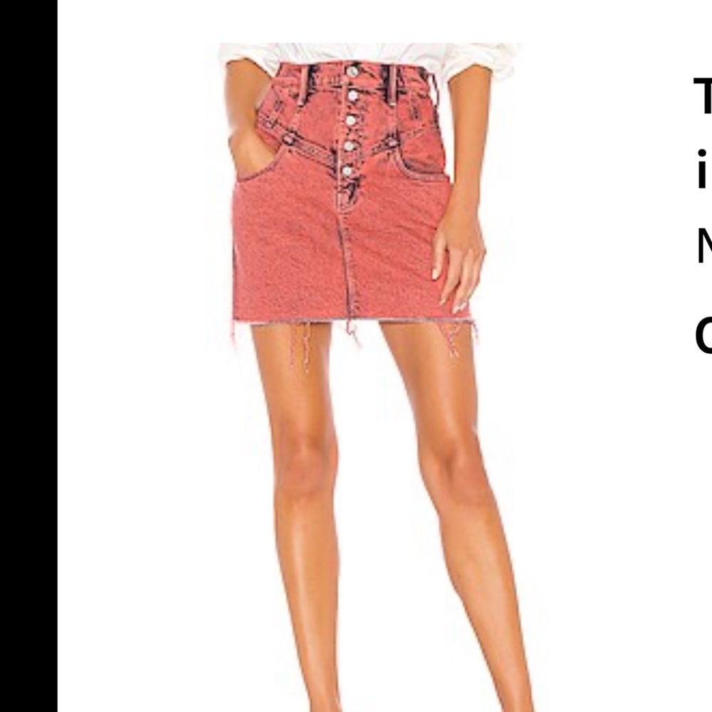 Mother jean skirt
